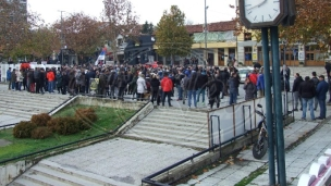 Miran protest u Leskovcu