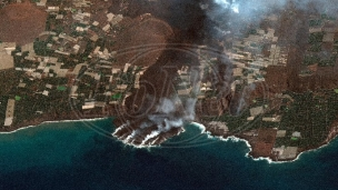 Vulkan iz satelita