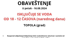 U Topoli vanredna situacija