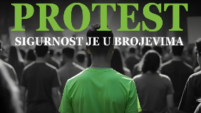 Protest ispred RTS