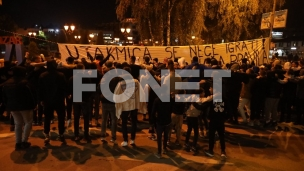 Protest navijača Novog Pazara 