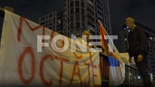 Počeo protest kod Starog mosta 