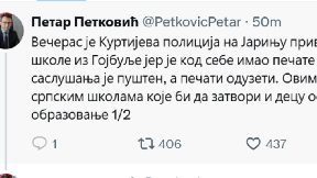 Priveden direktor škole