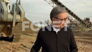 Vučić na gradilištu na Savi