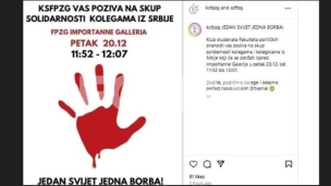 Podrška studenata iz Zagreba