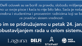 Laguna i Delfi sutra ne rade