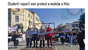 Veliki protest u nedelju