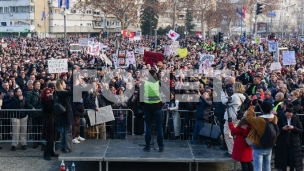 Protest i blokada na Čukarici