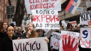 Protest, pa ispraćaj studenata