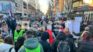 Blokada tri saobraćajnice 