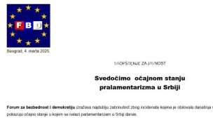 Osuda incidenta u Skupštini