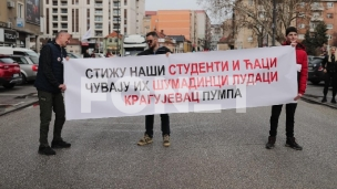 Studenti krenuli iz Kragujevca