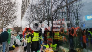 U RTV 11. sat blokade zgrade