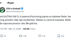 Protest više nije studentski