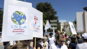 Protest radnika UN