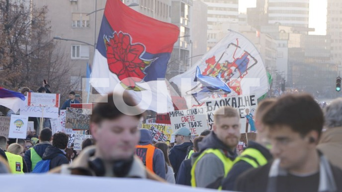 Večeras blokada raskrsnica