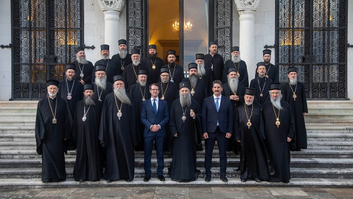 Princ Filip ugostio arhijereje SPC