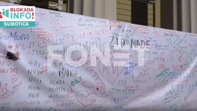 Protest u prazničnoj atmosferi
