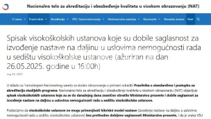 Izvođenje nastave na daljinu