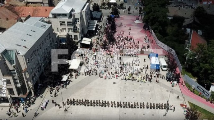 Počeo protest u Šapcu