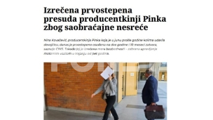 Prvostepena osuda za Kovačević