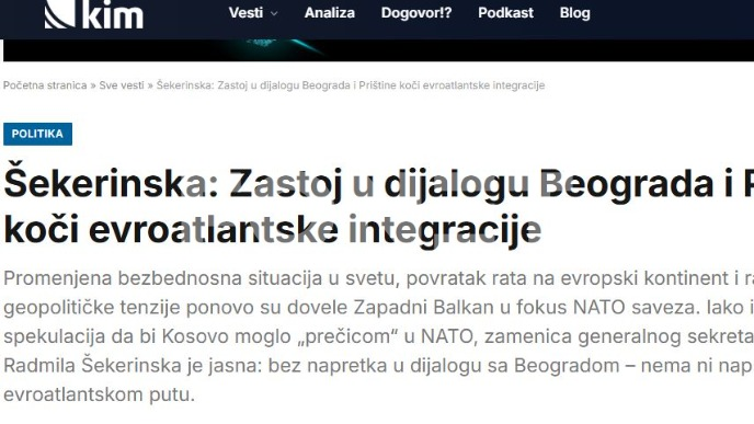 Potreban napredak u dijalogu