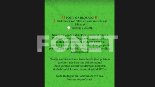 Večeras blokada kod SKC