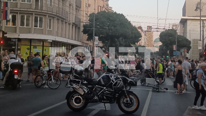 Blokada u centru Beograda