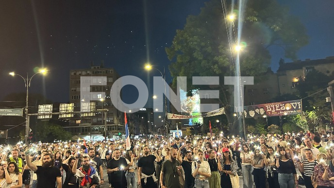 Protest Nišlija ispred suda