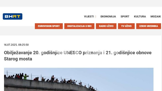 Obeležavanje obnove mosta