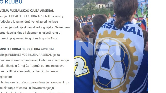 UEFA kaznila Arsenal iz Tivta