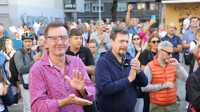 Protest ispred Pete