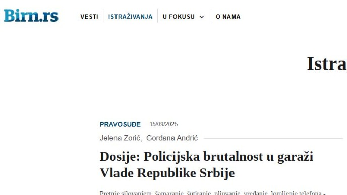 BIRN: Ozbiljno kršenje prava 