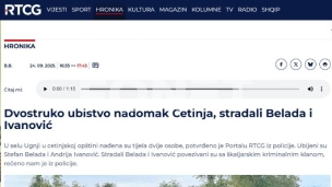 Dvostruko ubistvo kod Cetinja