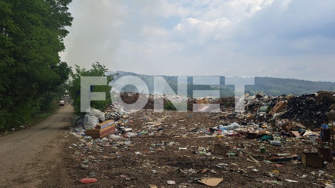 Požar na deponiji kod Rekovca