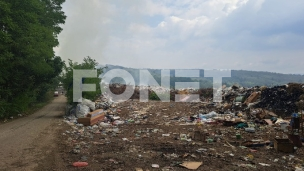 Požar na deponiji kod Rekovca