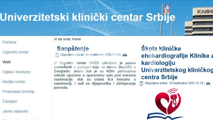 Petoro povređenih u Urgentnom