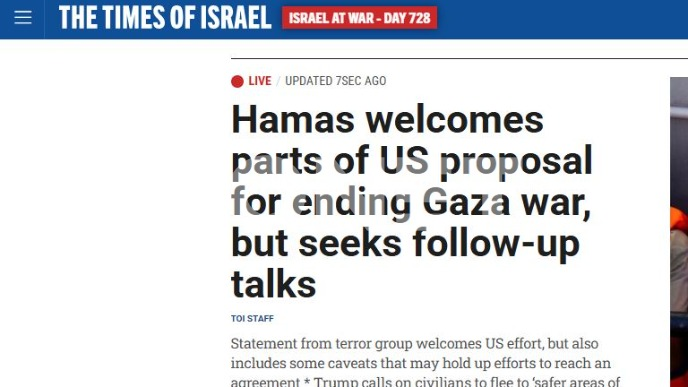 Izrael: Mediji o stavu Hamasa