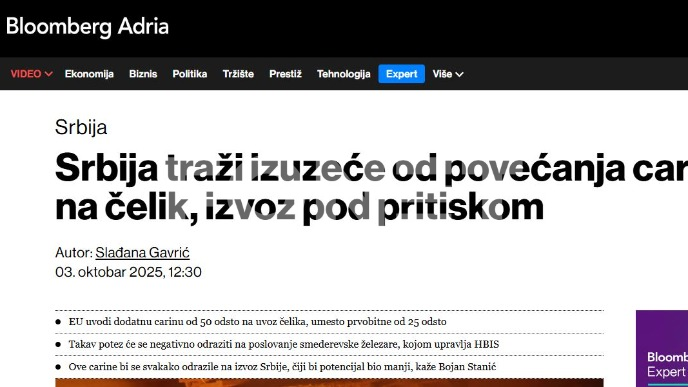 Srbija traži izuzeće