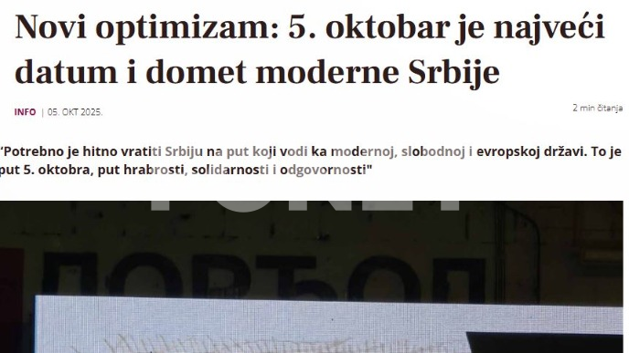 Ustani Srbijo i dalje odzvanja