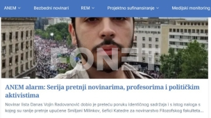 Pretnje sa istog naloga