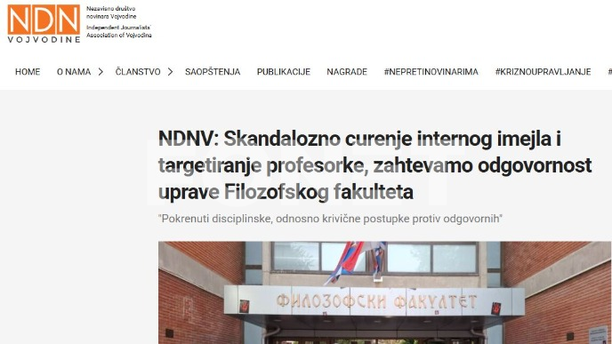 Odgovornost uprave Fakulteta