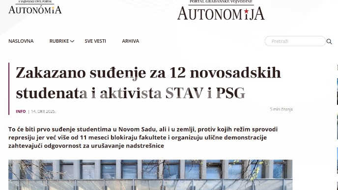 Zakazano suđenje