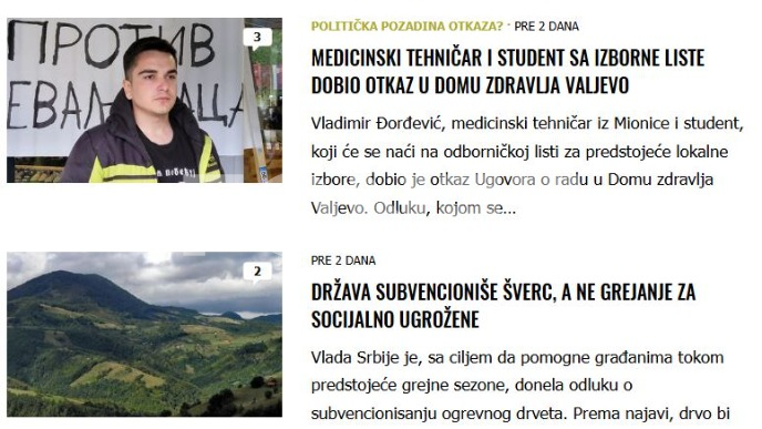 Otkaz - pokušaj zastrašivanja 