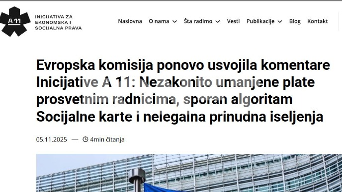 EK usvojila komentare A11