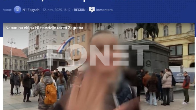 Napadnuta ekipa N1 Zagreb