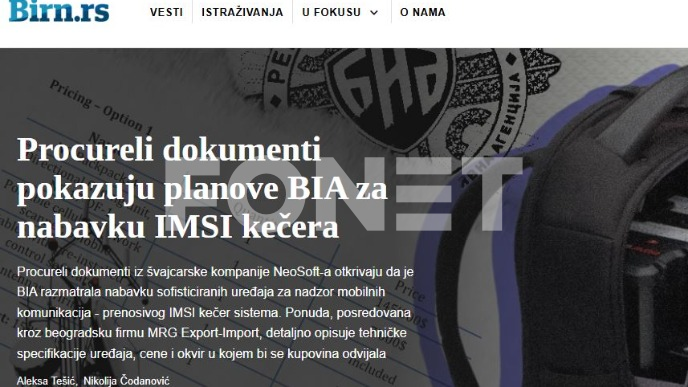 BIA bi uređaje za nadzor