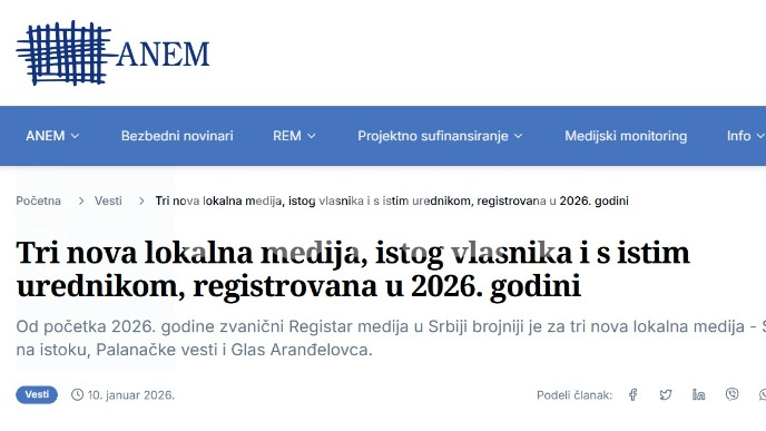 Tri medija, a jedan urednik