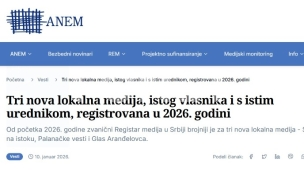 Tri medija, a jedan urednik