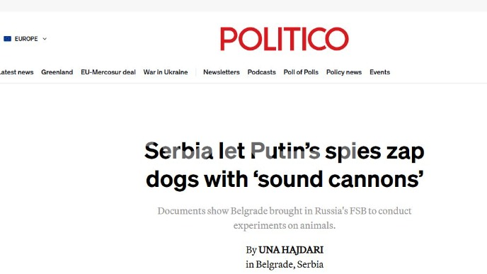 Zvučni top testiran na psima 